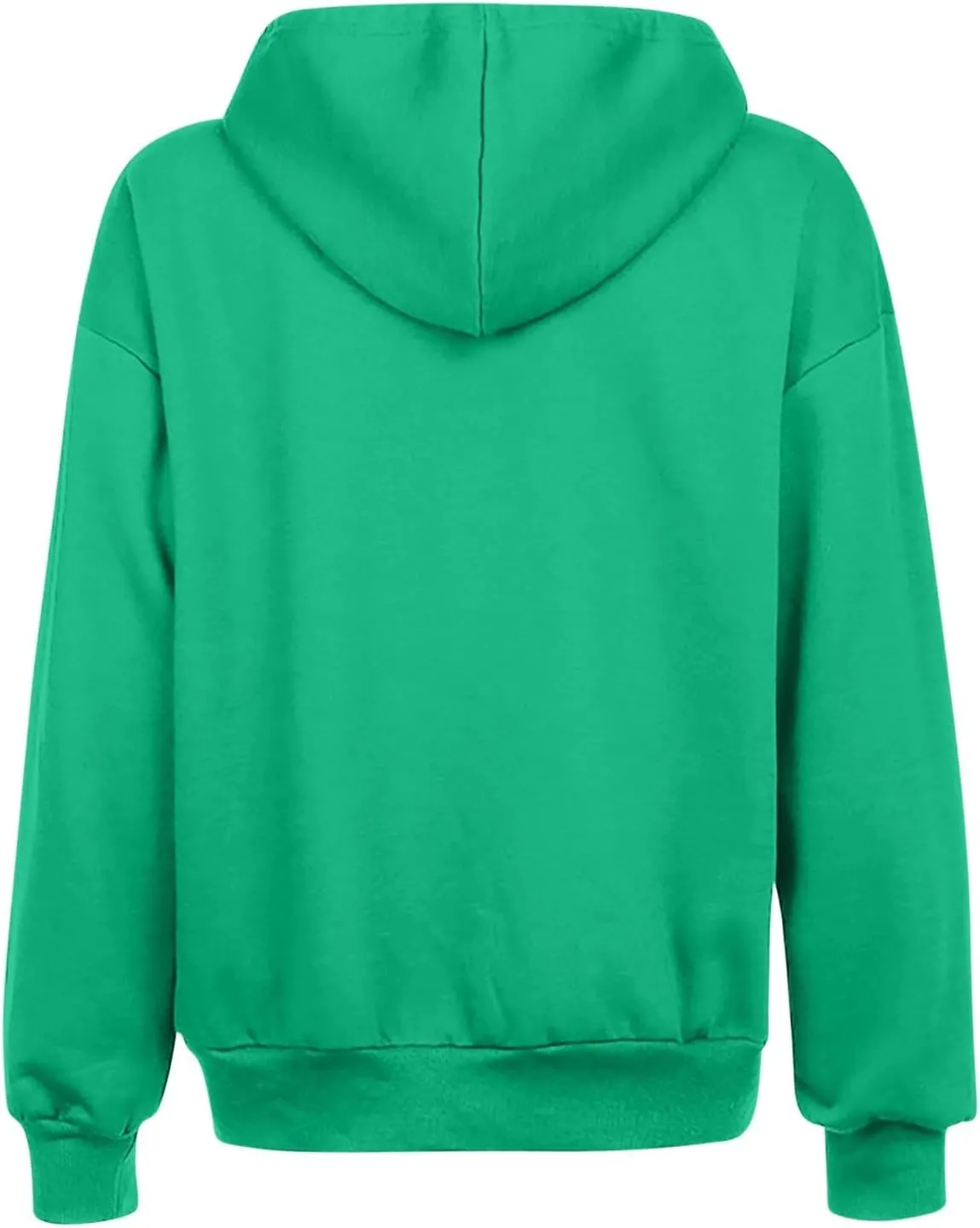 2024 Fall Trendy Hoodie Oversized Solid Long Sleeve Full Zip Up Casual Drawstring Hooded Jacket Loose Open Front Coat