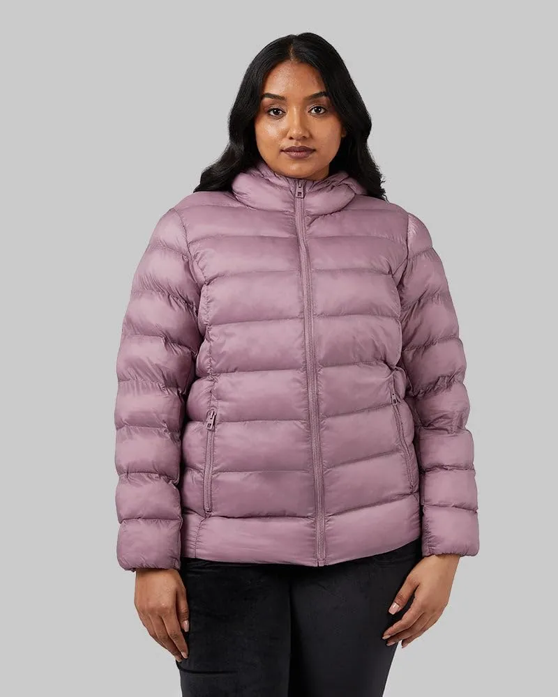 32 Degrees Women's Lightweight Recycled Poly-Fill Packable Hooded Jacket | Zippered Pockets | Water Repellent
