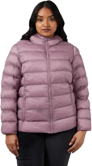32 Degrees Women's Lightweight Recycled Poly-Fill Packable Hooded Jacket | Zippered Pockets | Water Repellent