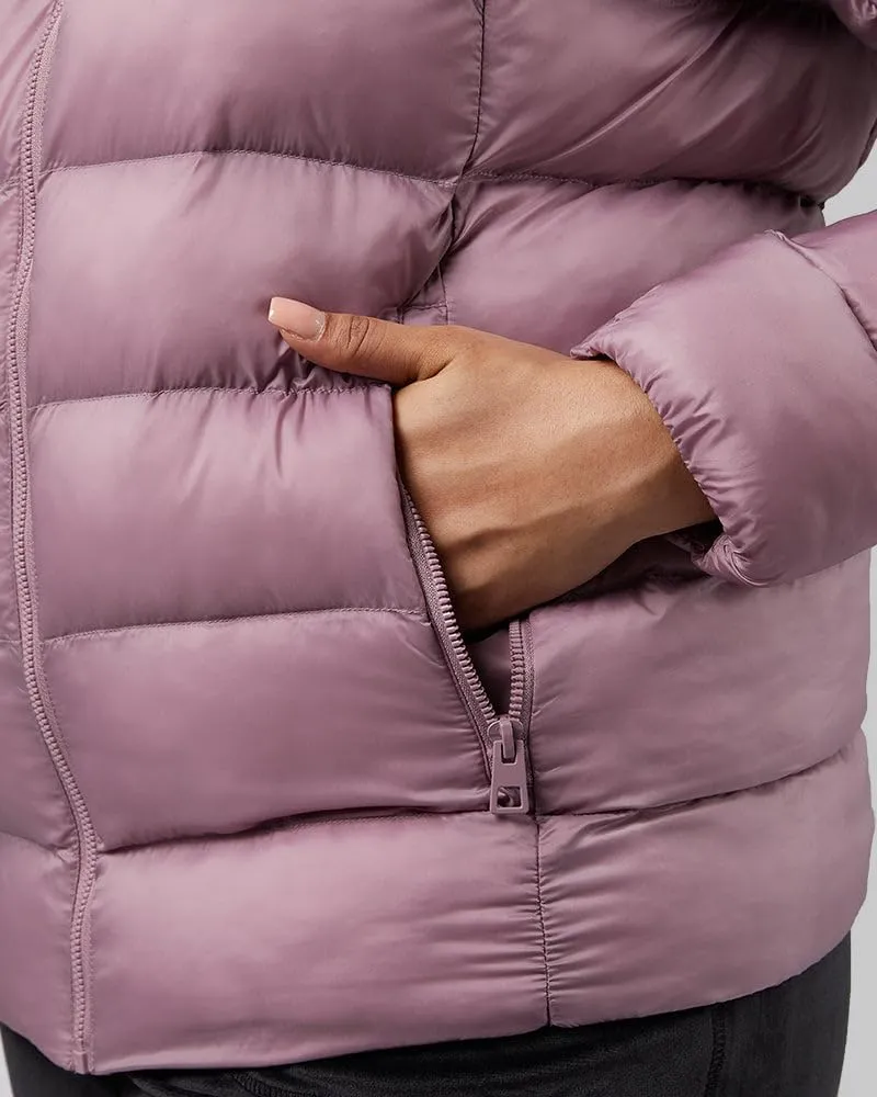 32 Degrees Women's Lightweight Recycled Poly-Fill Packable Hooded Jacket | Zippered Pockets | Water Repellent