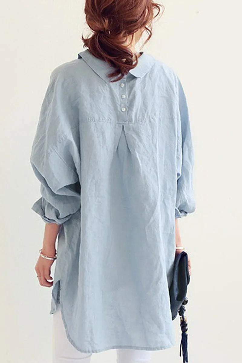 Addison - Oversized Linen Shirt