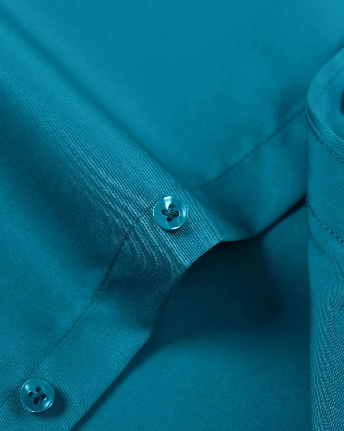 Alimens & Gentle Men's Dress Shirts Long Sleeve Wrinkle-Free Stretch Shirts Solid Formal Button Down Shirt with Pocket