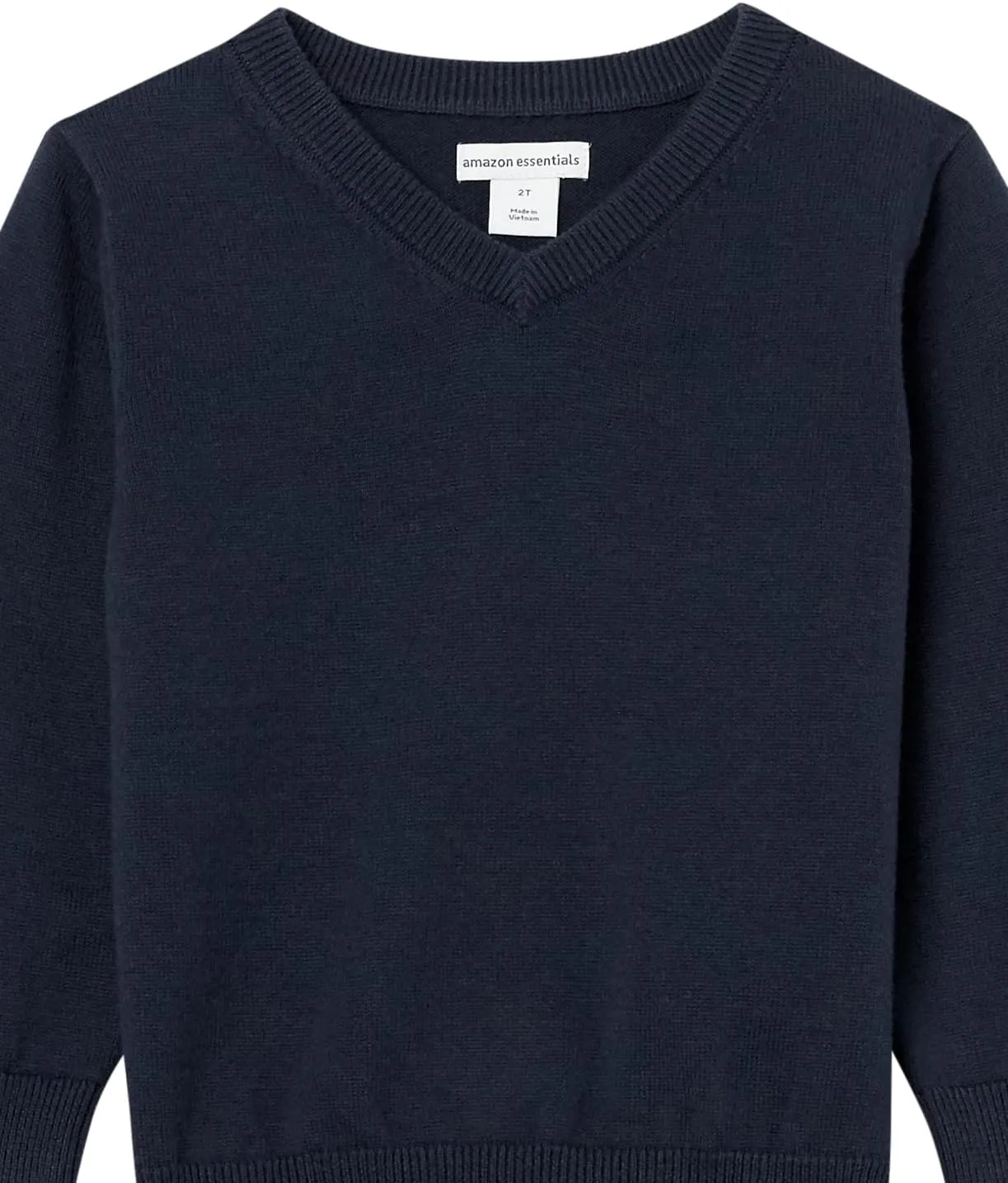 Amazon Essentials Unisex Kids and Toddlers' Uniform Cotton V-Neck Sweater
