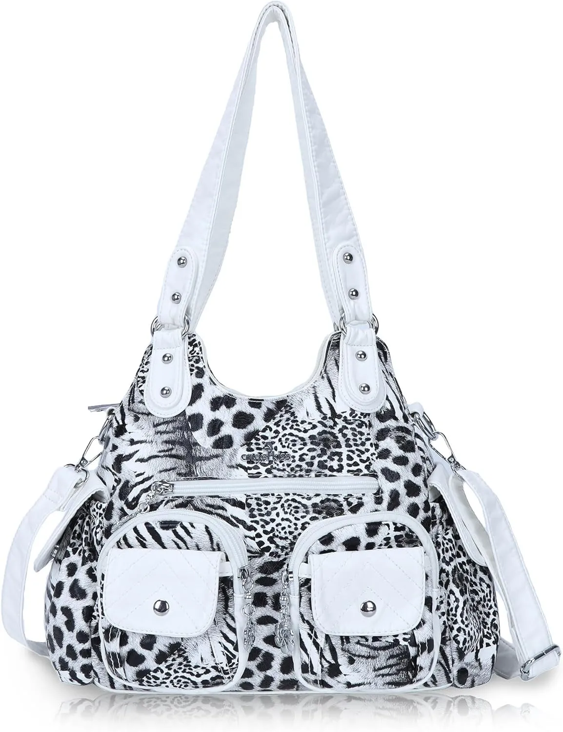 Angel Kiss Handbags for Women Large Hobo Bag Soft PU Leather Shoulder Bag for Women