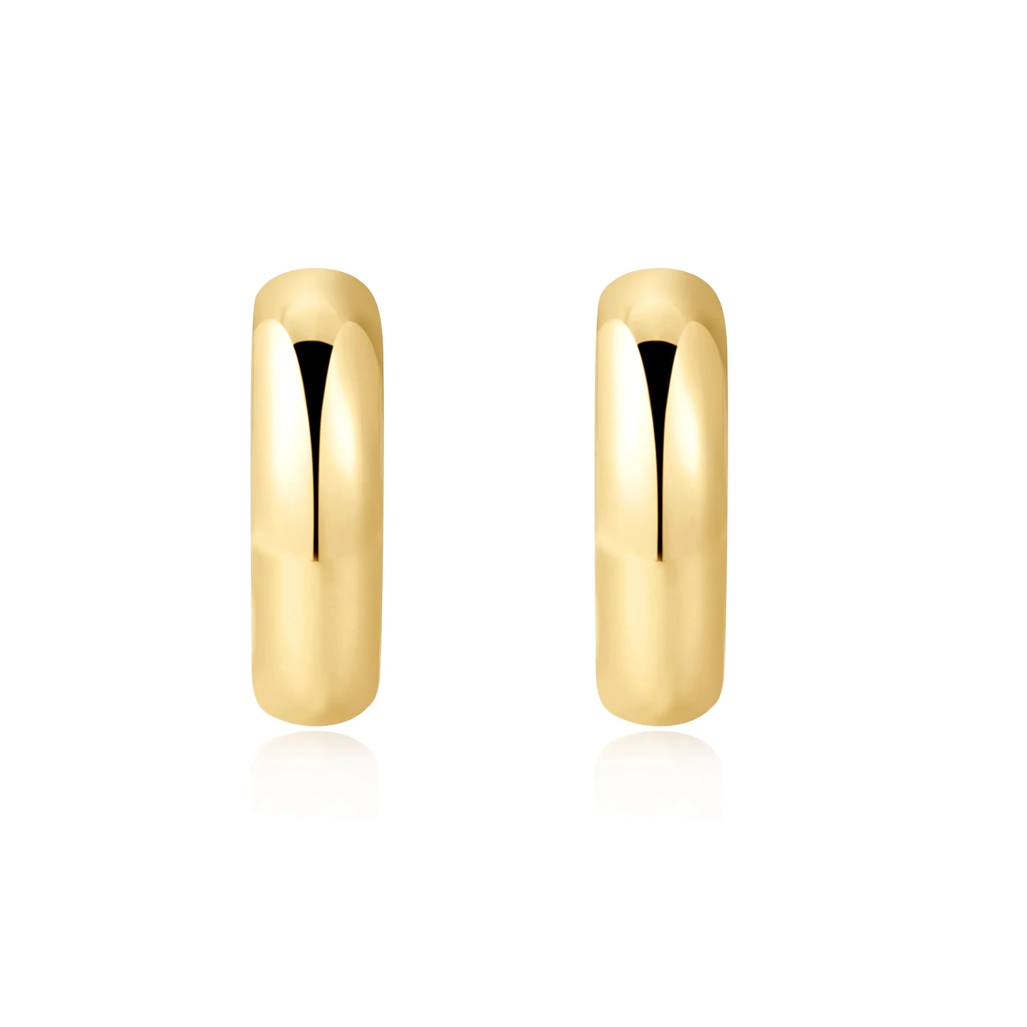 Ania Haie - Oorbellen Gold Dome Band Huggies
