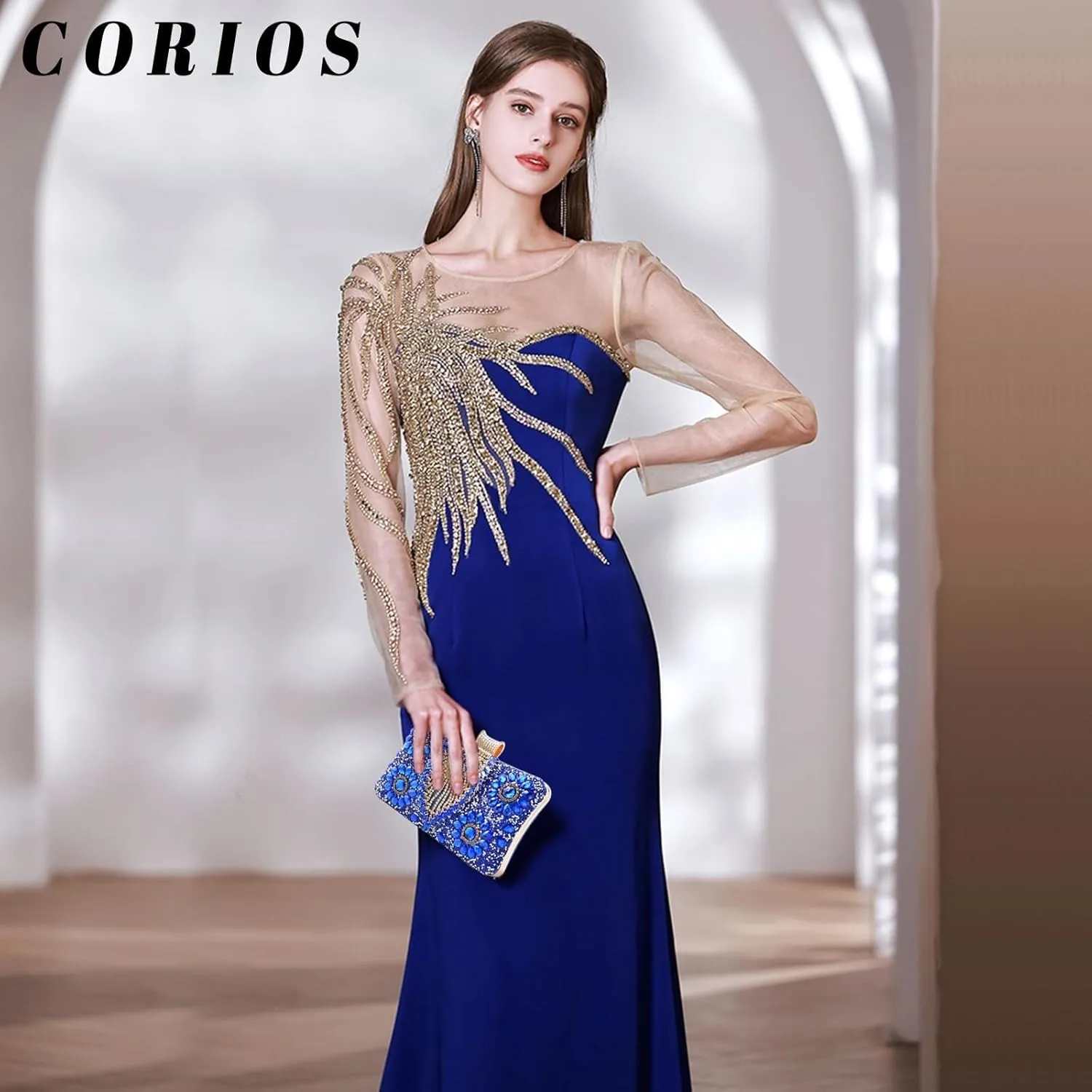Bridal Wedding Purse Luxury Crystal Handbag Glitter Shoulder Women Rhinestone Evening Multicolor Clutch