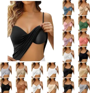 Camisole Tops for Women Built in Bra Spaghetti Strap Workout Yoga Shirts Basic Padded Tank Tops 2025 Summer Clothes