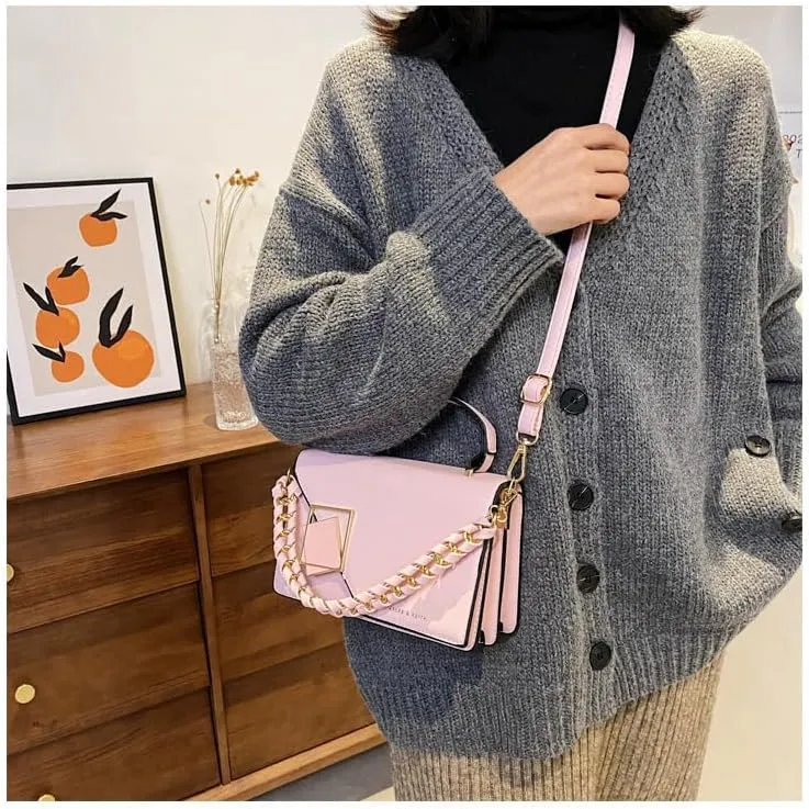 Casual versatile women's chain shoulder crossbody purses fashionable handbags women's small square bags