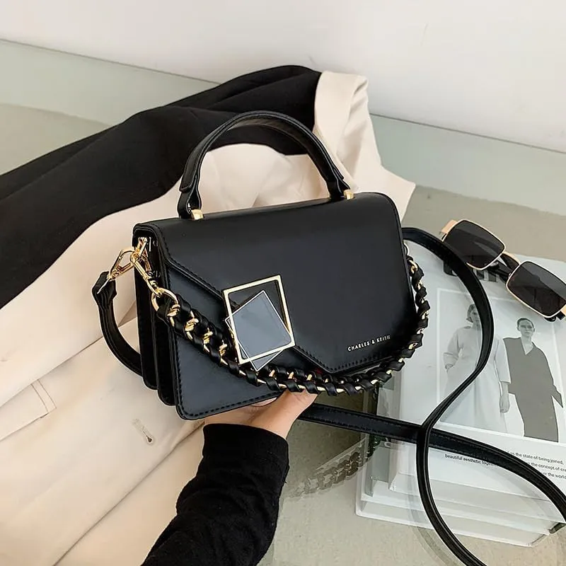 Casual versatile women's chain shoulder crossbody purses fashionable handbags women's small square bags