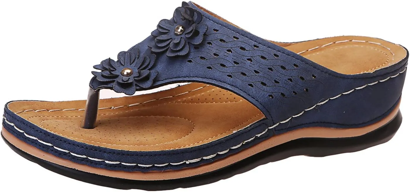 Cathalem Orthopedic Sandals for Women Arch Support Sandals Summer Casual Orthotic Sandals Comfortable Walking Sandals