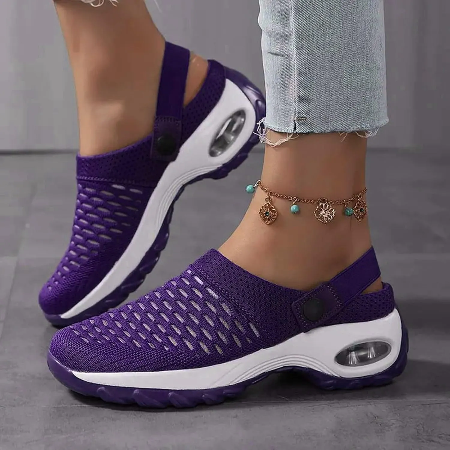 Cathalem Sandals for women 2024 Women's Orthopedic Clogs with Air Cushion Support to Reduce Back and Knee Pressure