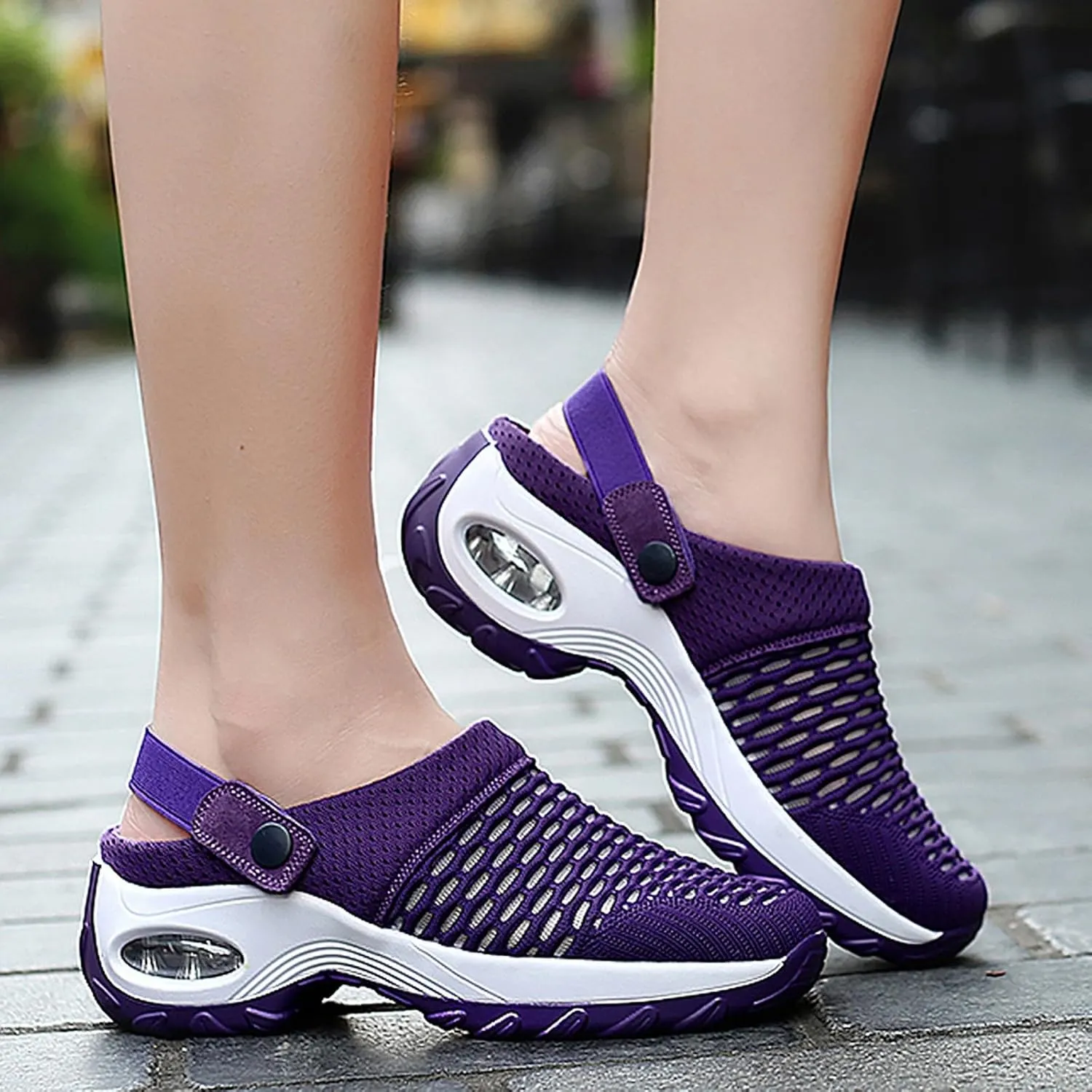 Cathalem Sandals for women 2024 Women's Orthopedic Clogs with Air Cushion Support to Reduce Back and Knee Pressure