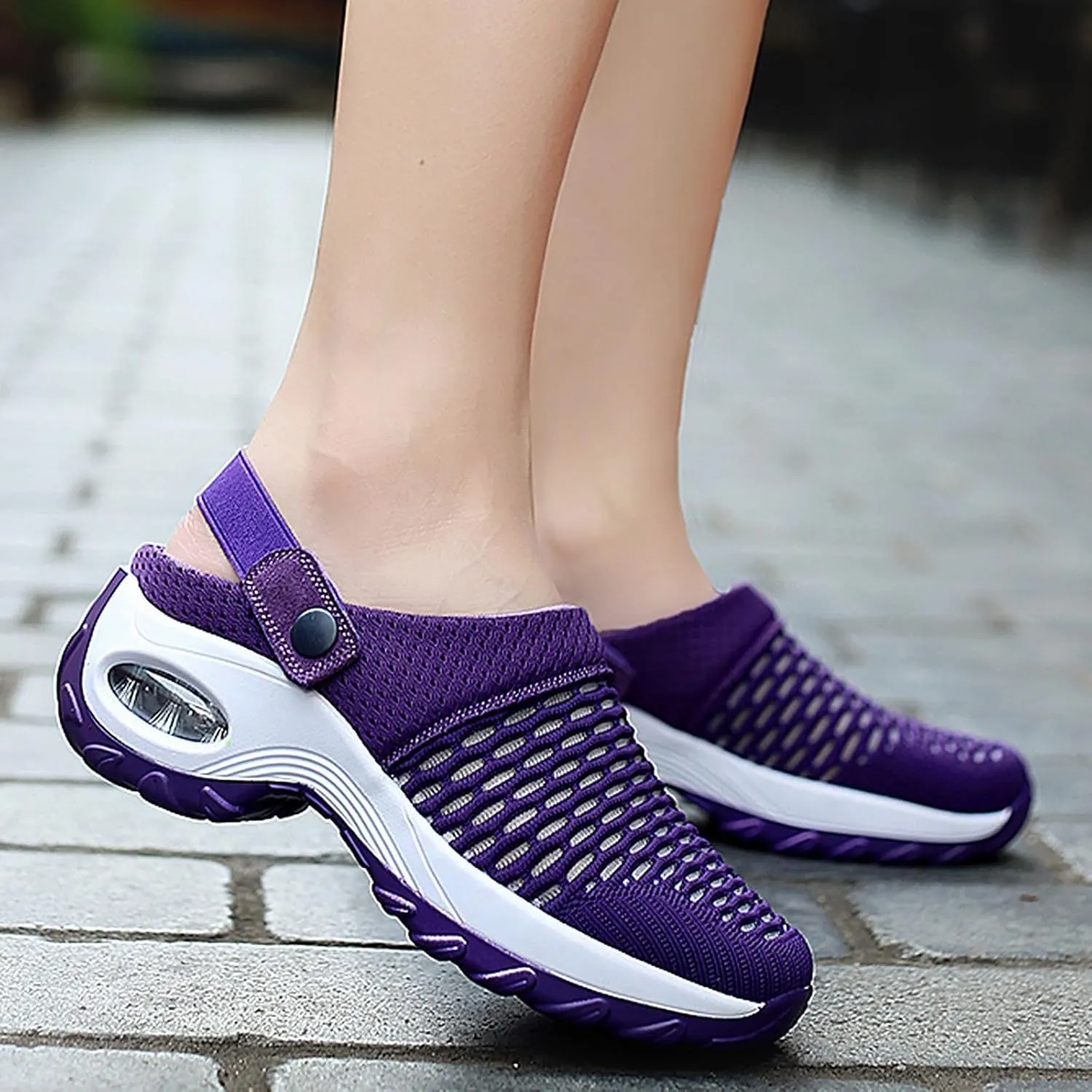 Cathalem Sandals for women 2024 Women's Orthopedic Clogs with Air Cushion Support to Reduce Back and Knee Pressure