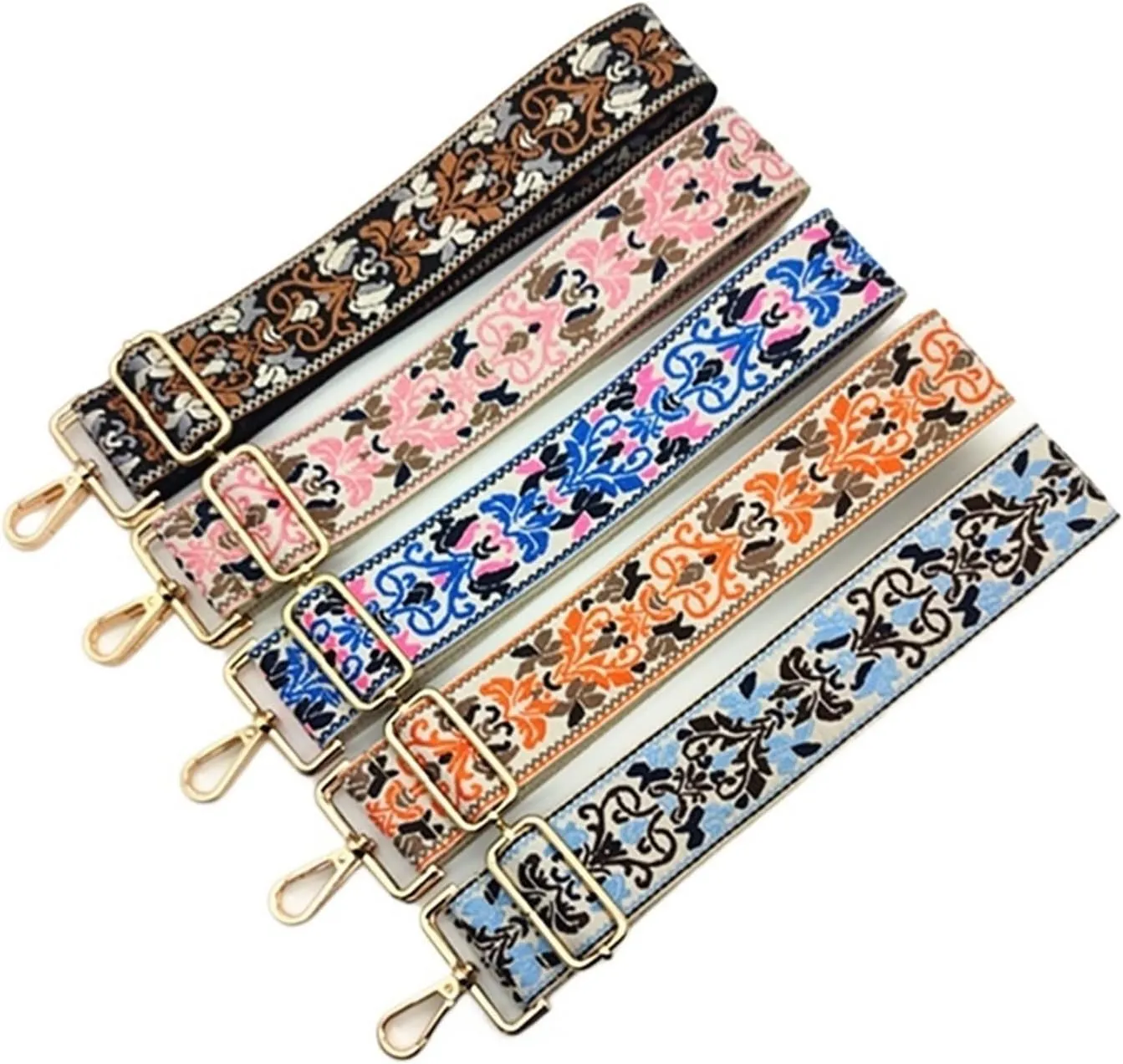 Chain Strap Fabric Bag Bag Straps Shoulder Straps Women's Handbag Replacement Shoulder Straps Accessories with Partially Adjustable Waist Belt Replacement Strap (Color : Light Blue, Size : Gold Hard