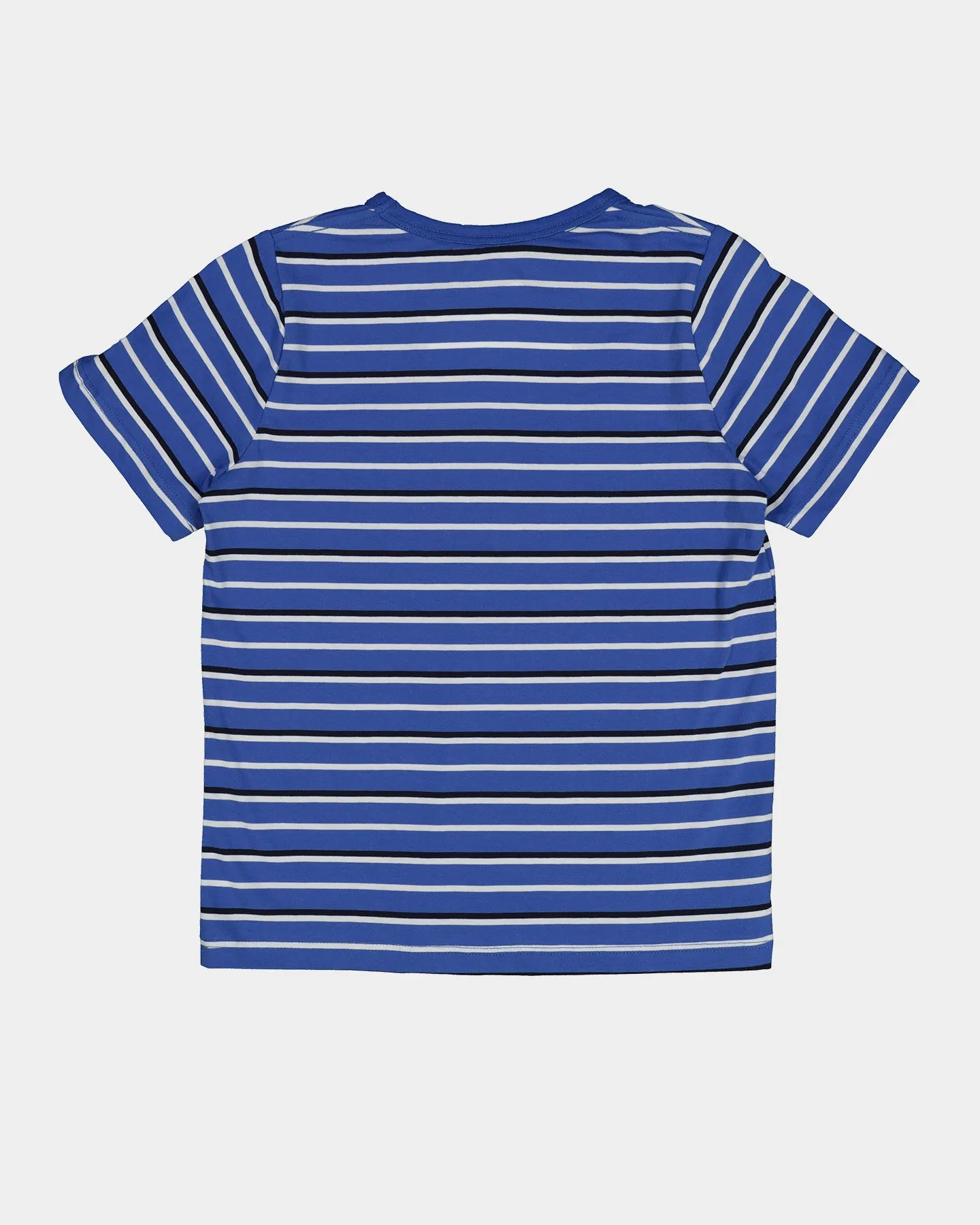 Champion Kids' Stripe T-Shirt Navy/ Blue Mellow/White