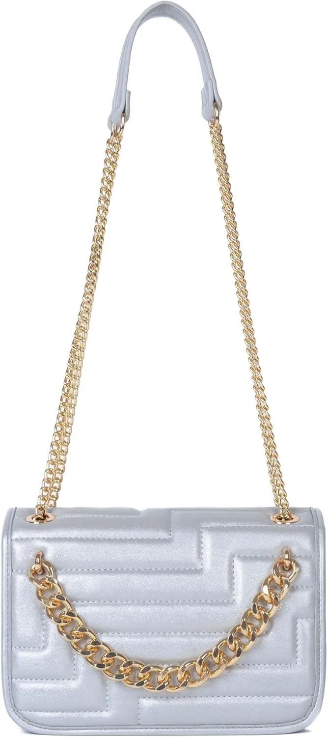 Crossbody Bags for Women,Vegan Leather Purses for Women,Small Shoulder Handbags with Chain Strap