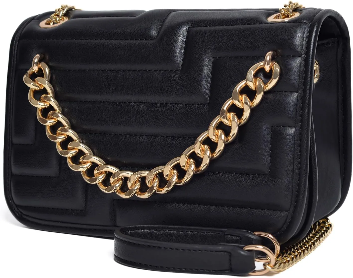 Crossbody Bags for Women,Vegan Leather Purses for Women,Small Shoulder Handbags with Chain Strap