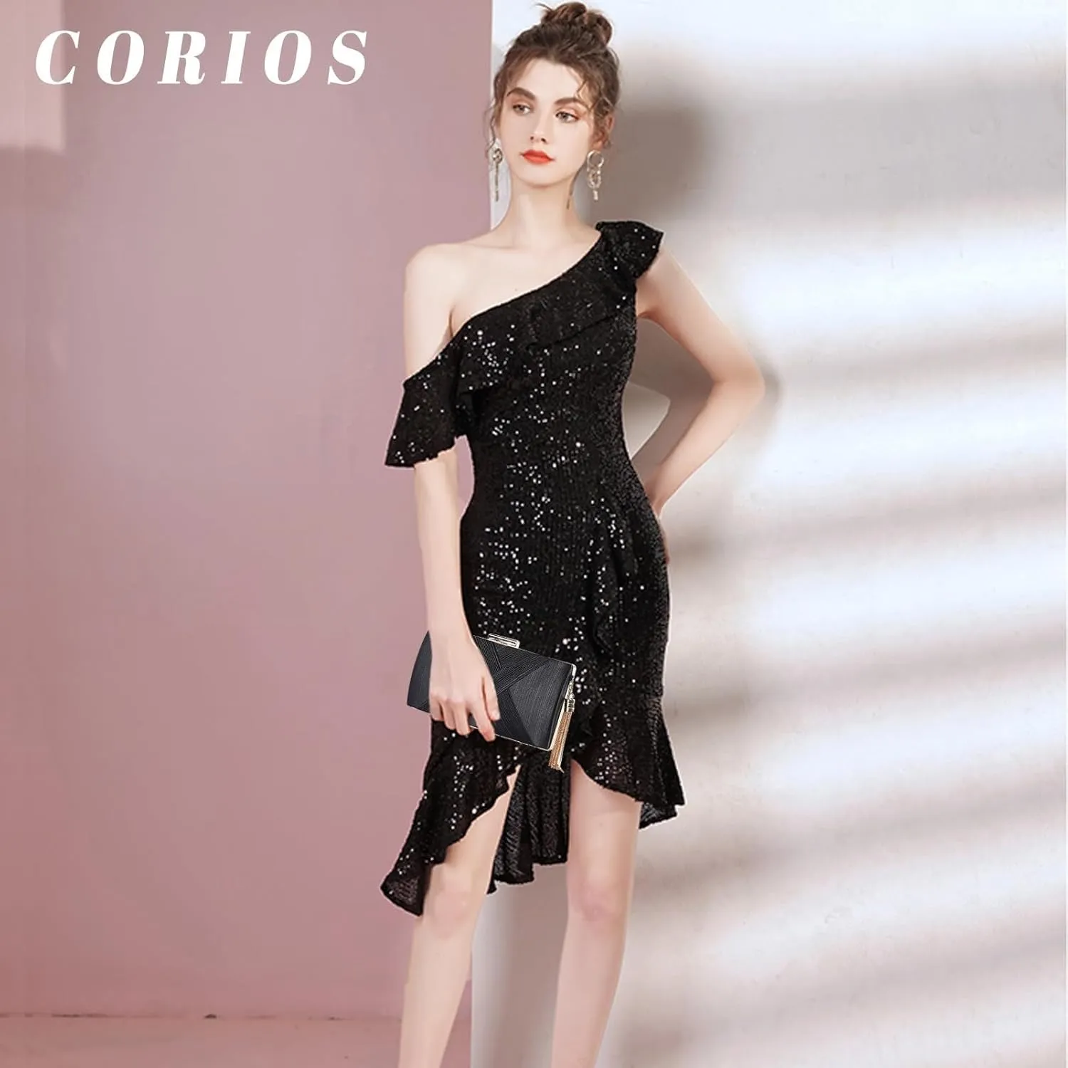 Crossbody Fringed Handbag Women Clutch Evening with Tassel Pendant Ladies Shoulder Bridal Wedding Purse