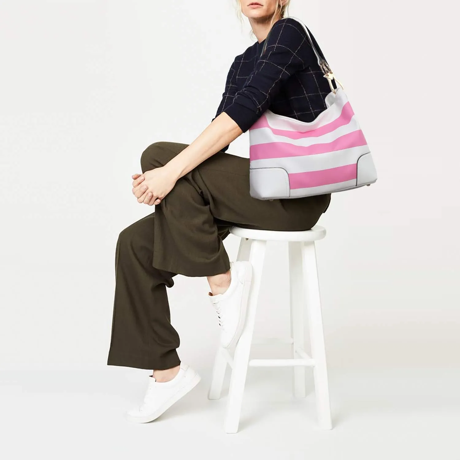 Dasein Hobo Purses for Women Soft PU Leather Handbags Slouchy Hobo Bags Shoulder Bag Top Handle Tote
