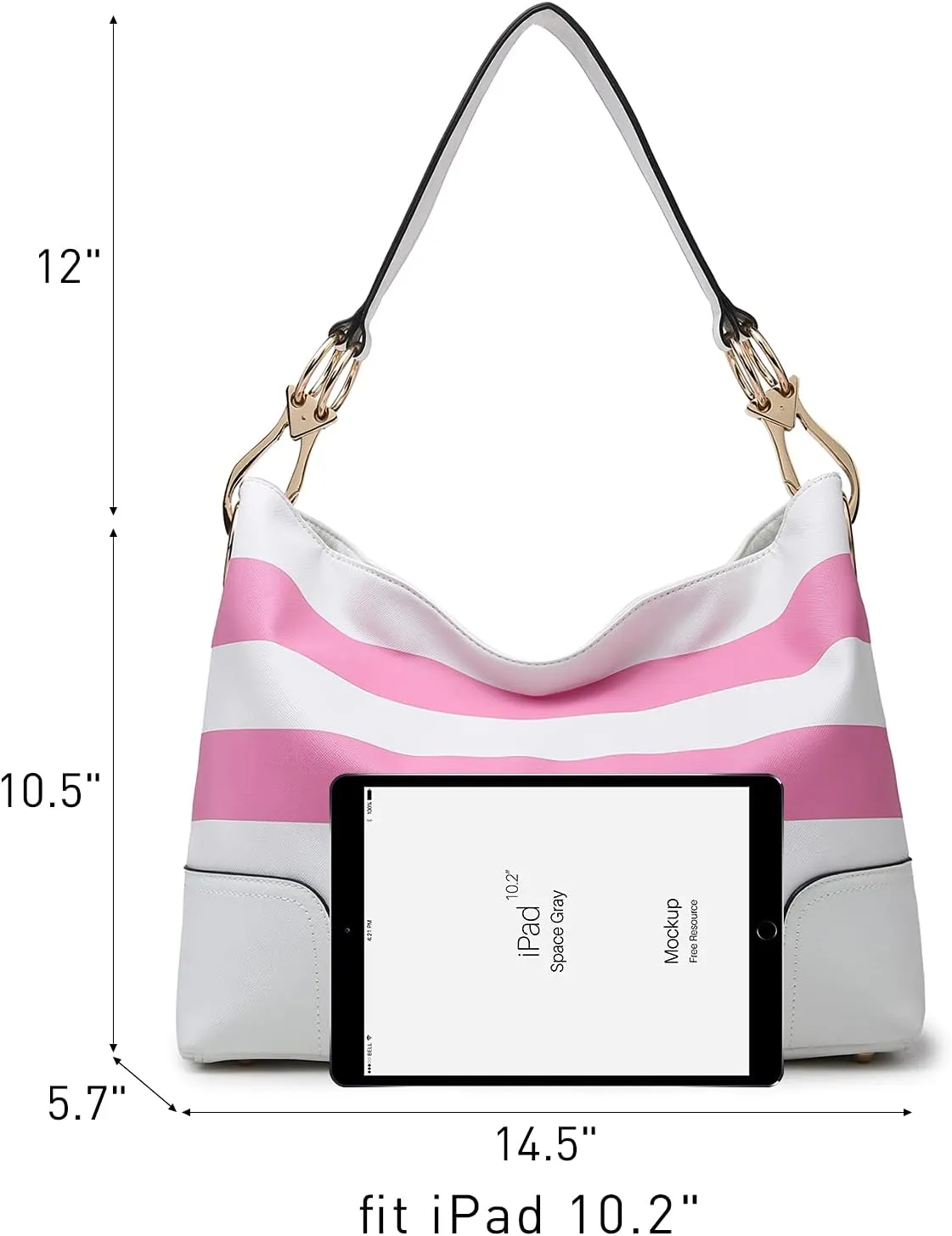 Dasein Hobo Purses for Women Soft PU Leather Handbags Slouchy Hobo Bags Shoulder Bag Top Handle Tote