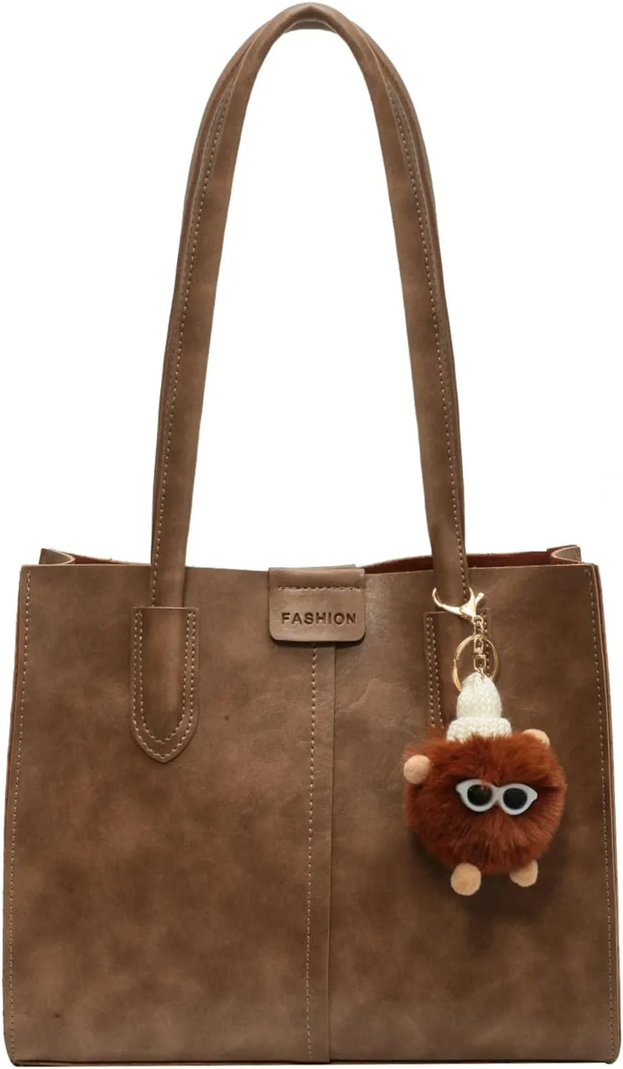 Eslcorri Small Tote Bag for Women, Soft PU Leather Shoulder Purse Underarm Hobo Handbags Trendy Autumn Designer Bag for Work