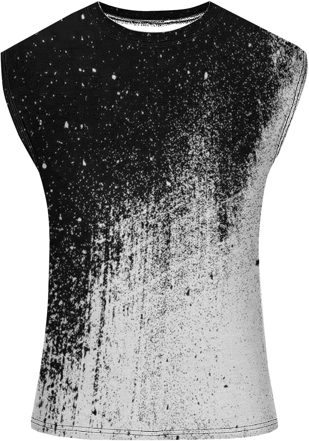 Finelylove Mens Tank Top Big and Tall Round Neck Sleeveless Summer Tank Tops Workout Tank Tops Casual Graphic Tees