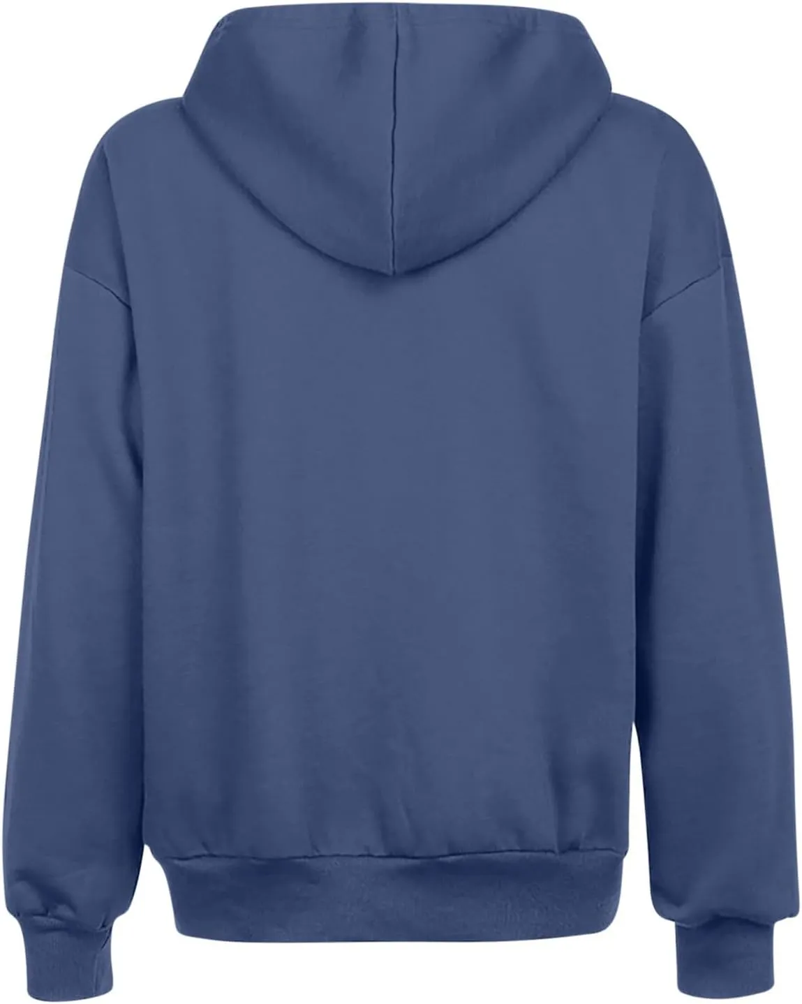Fleece Hoodies for Women Solid Color Long Sleeve Drawstring Hooded Zip Up Thick Warm Coats Trendy Open Front Jackets