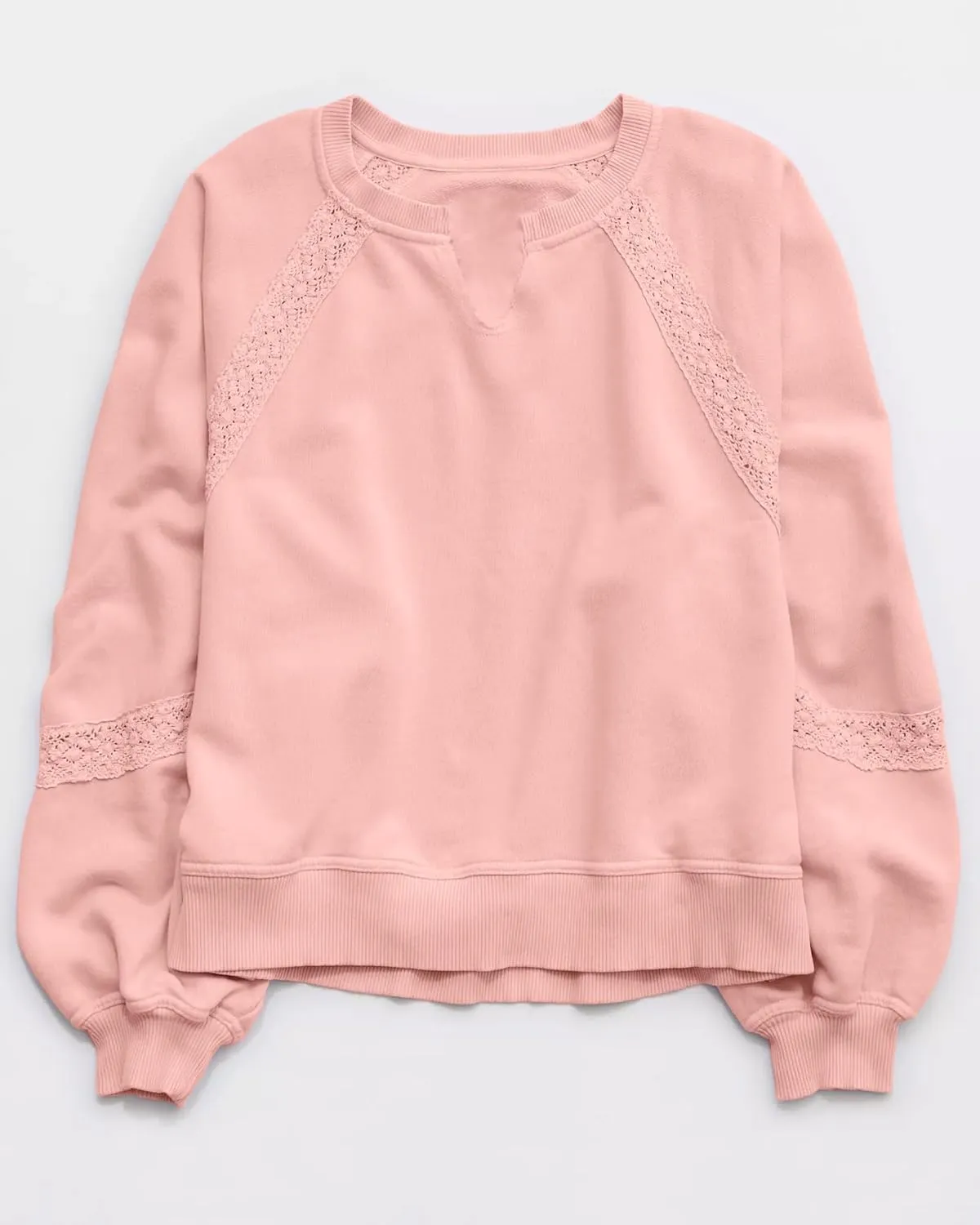 Gacaky Sweatshirt for Women Oversized Fleece Embroidered Crochet Hoodies Cropped Pullover Tops Comfy Fall Outfits Clothes