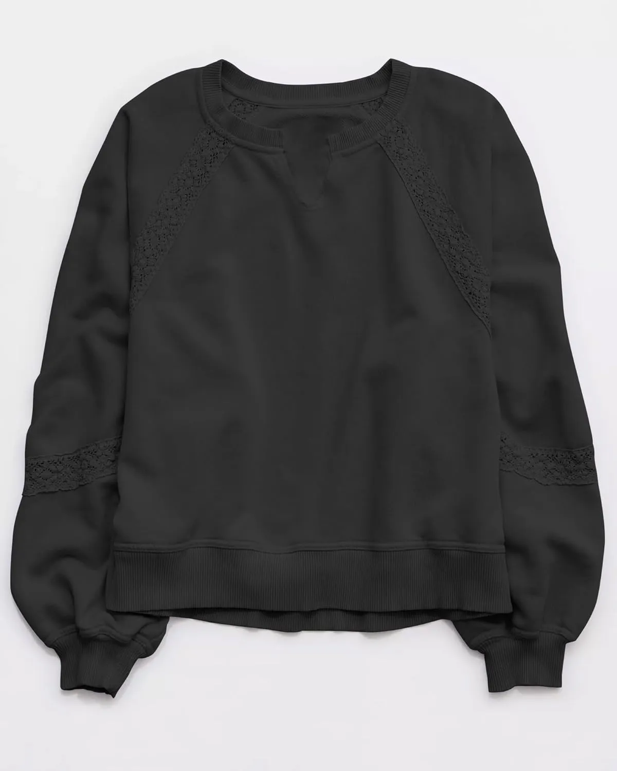 Gacaky Sweatshirt for Women Oversized Fleece Embroidered Crochet Hoodies Cropped Pullover Tops Comfy Fall Outfits Clothes