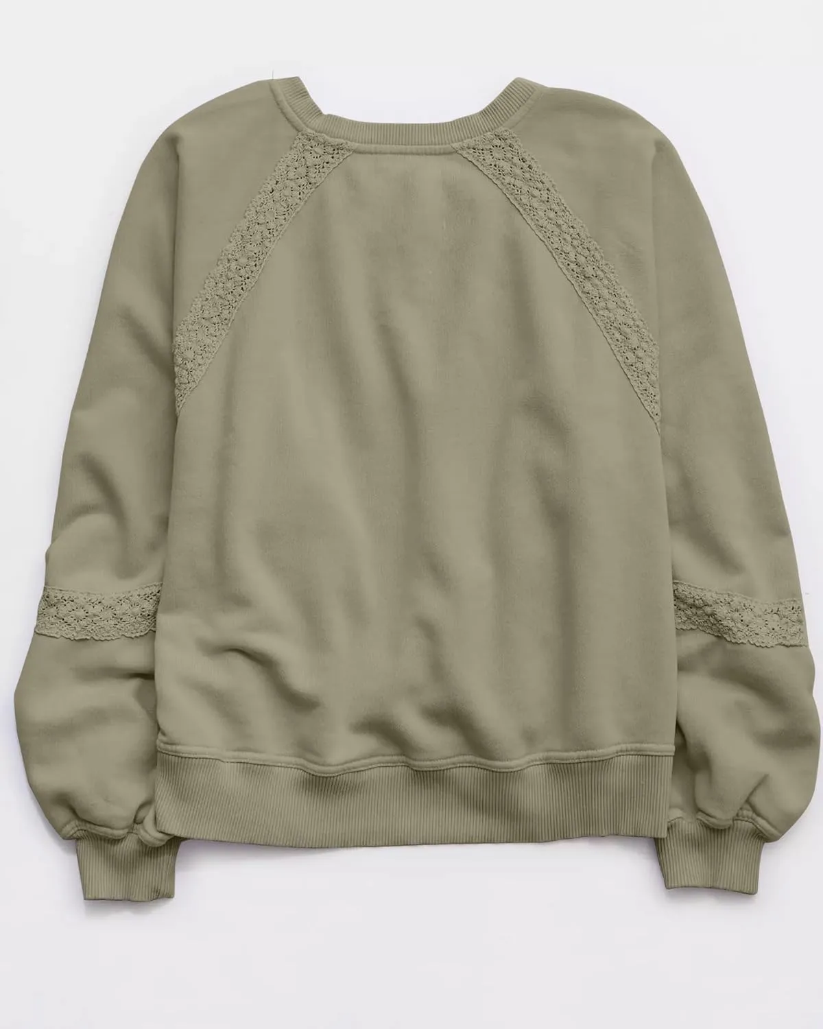 Gacaky Sweatshirt for Women Oversized Fleece Embroidered Crochet Hoodies Cropped Pullover Tops Comfy Fall Outfits Clothes