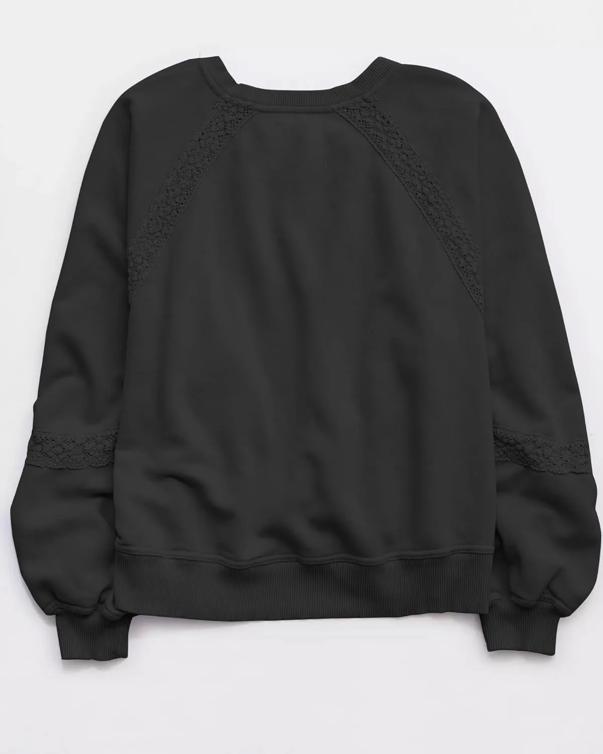 Gacaky Sweatshirt for Women Oversized Fleece Embroidered Crochet Hoodies Cropped Pullover Tops Comfy Fall Outfits Clothes