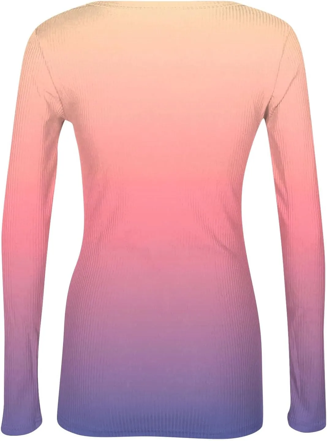Going Out Tops for Women Fall Long Sleeve Lightweight Tops Ribbed Crew Neck Shirts Winter Trendy Travel Clothes