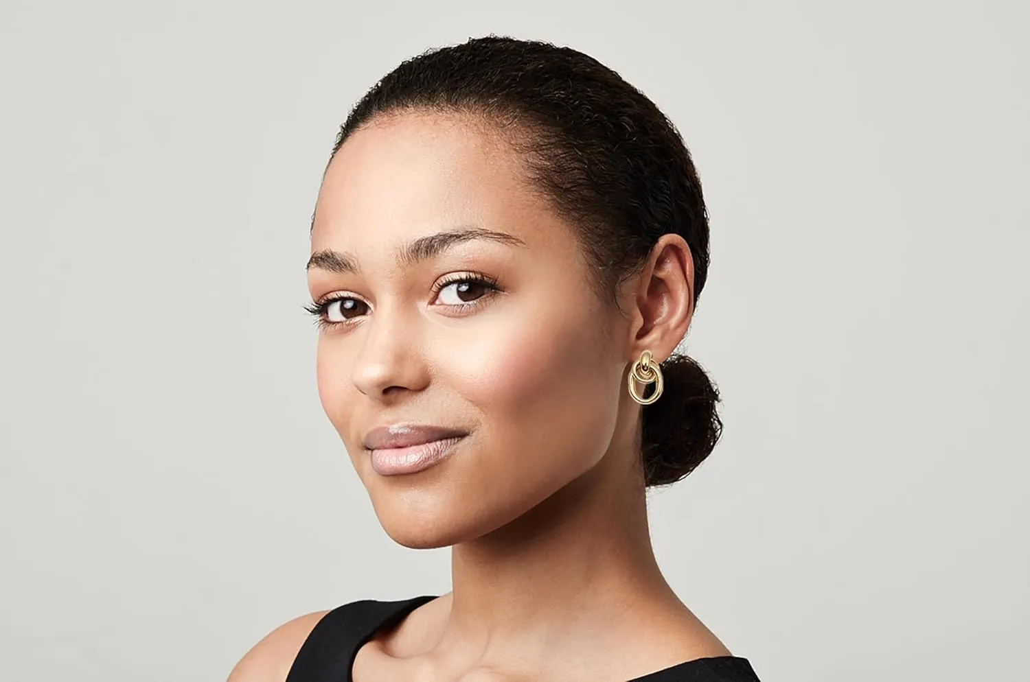 Gold Geometric Statement Earrings for Women Chunky Gold Geometric Knot Stud Earrings Large Geometric Dangle Drop Earrings Chunky Twisted Hoop Earrings Gold Knot Link Drop Dangle Earrings Jewelry for Women