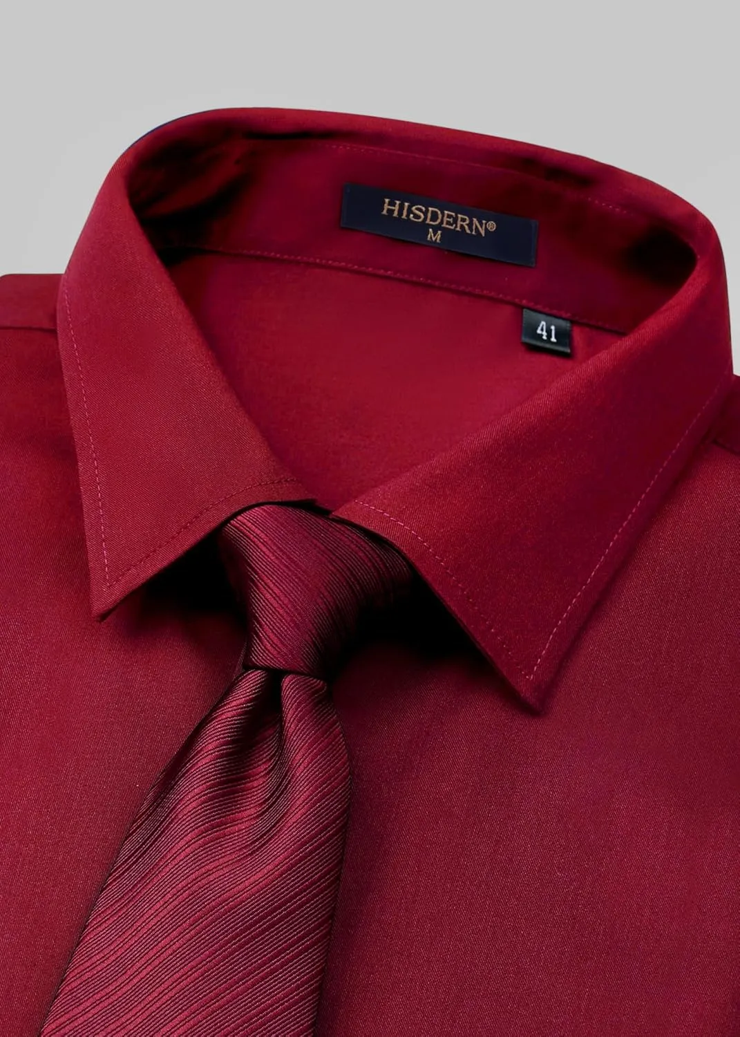 HISDERN Mens Short Sleeve Dress Shirts Solid Wrinkle Free Formal Summer Shirt Business Casual Stretch Button Down Shirts