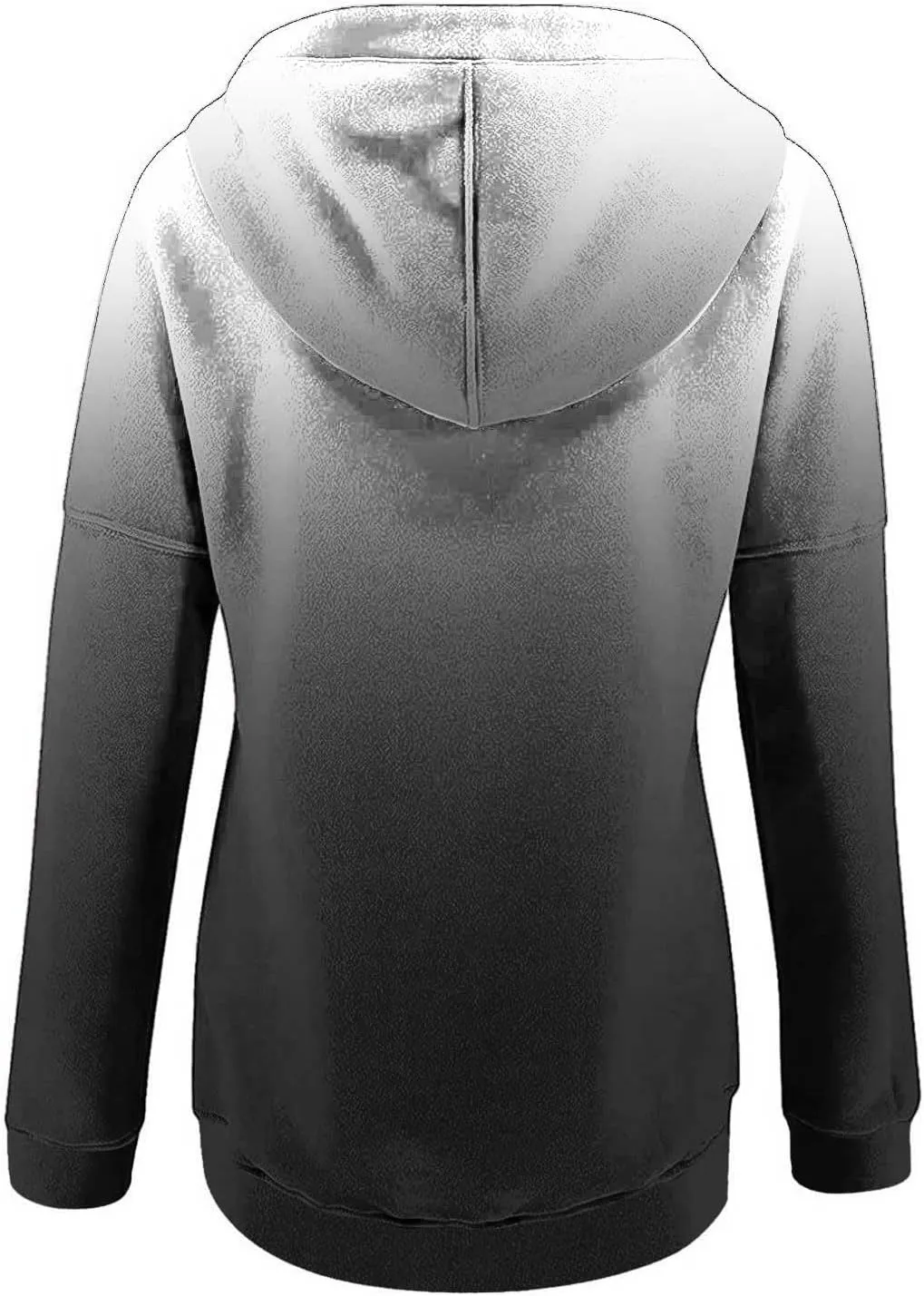 hlysgo Womens Fall Fashion 2024 Hoodies Casual Oversized Sweatshirt Long Sleeve 1/4 Button Up Pullover Gradient Hoodie