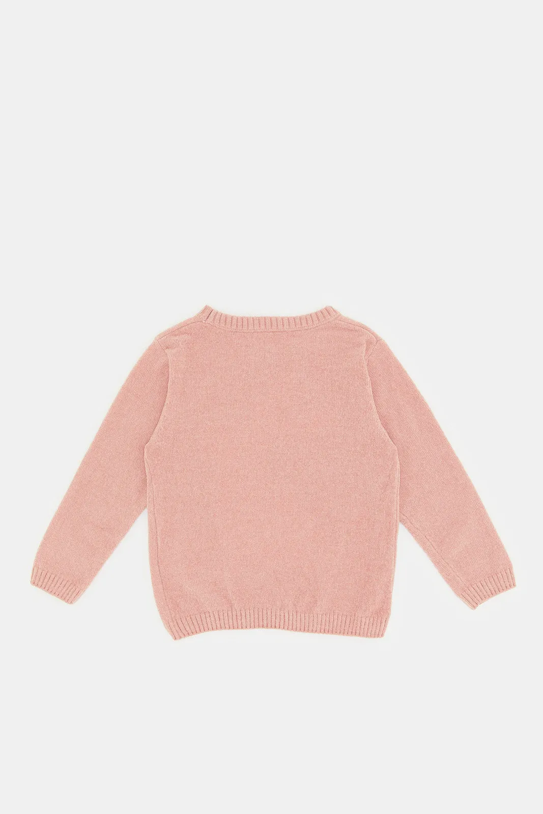 Infant Girls Pink Embellished Pullover