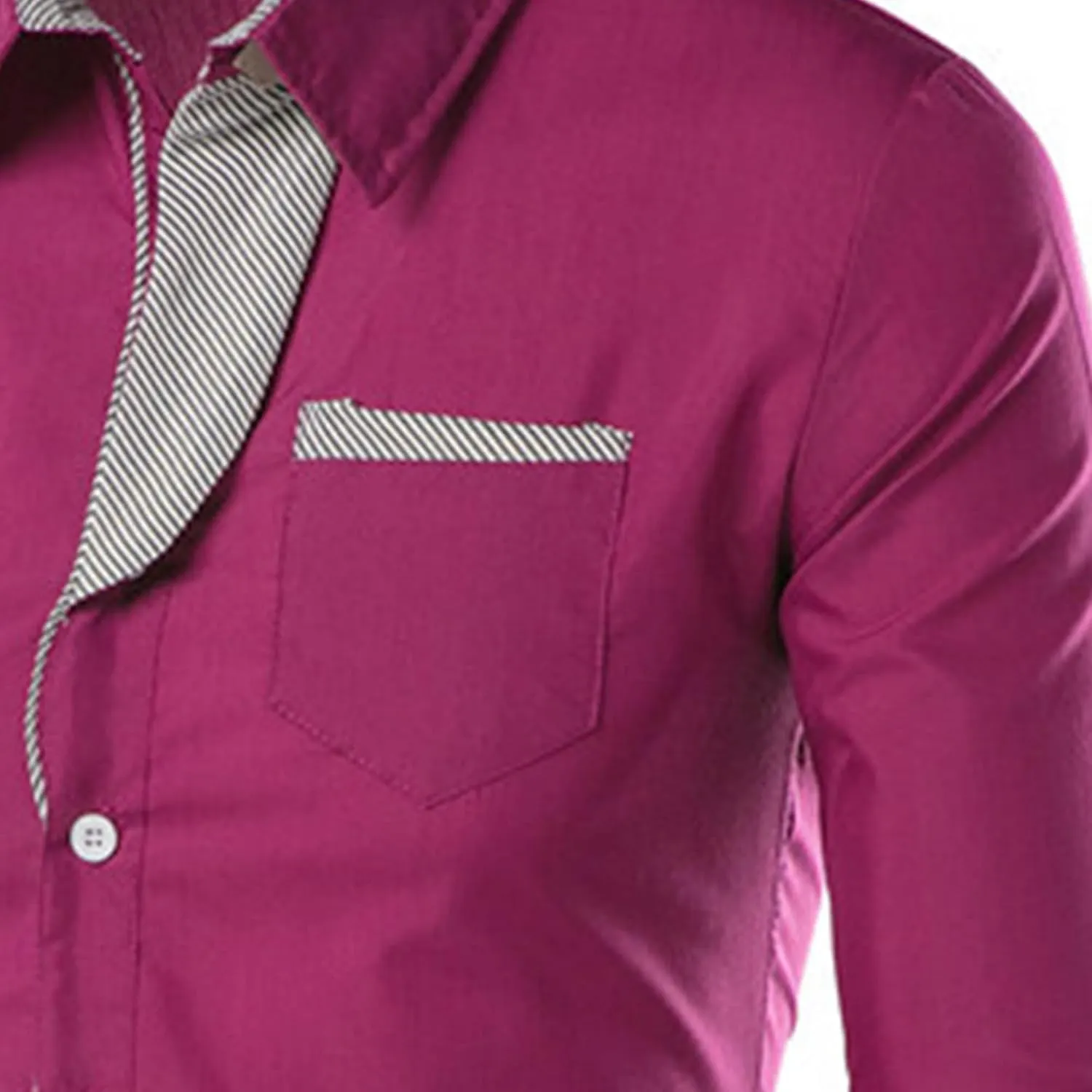 JEShifangjiusu Men's Casual Long Sleeve Button-Down Shirts Slim Fit Beach Yoga Fashion Shirts Cotton Dress Shirt with Pocket