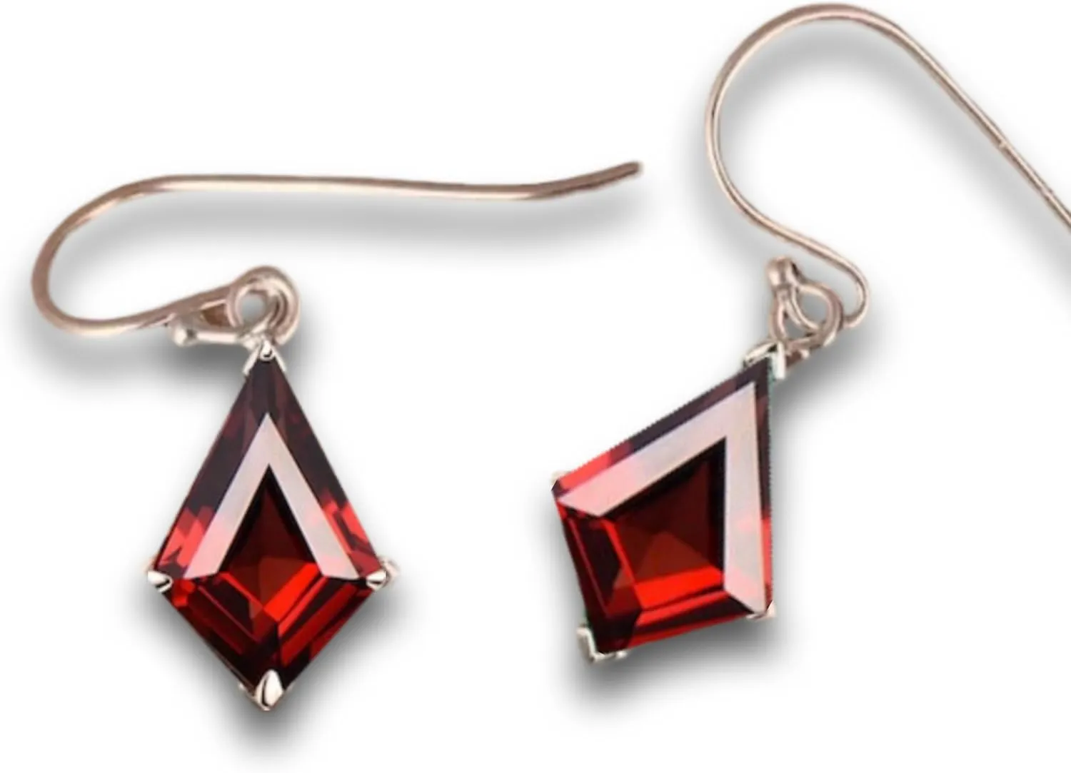Kite Cut Lab Garnet Earring Women Earring Grop & Dangles Earring For women