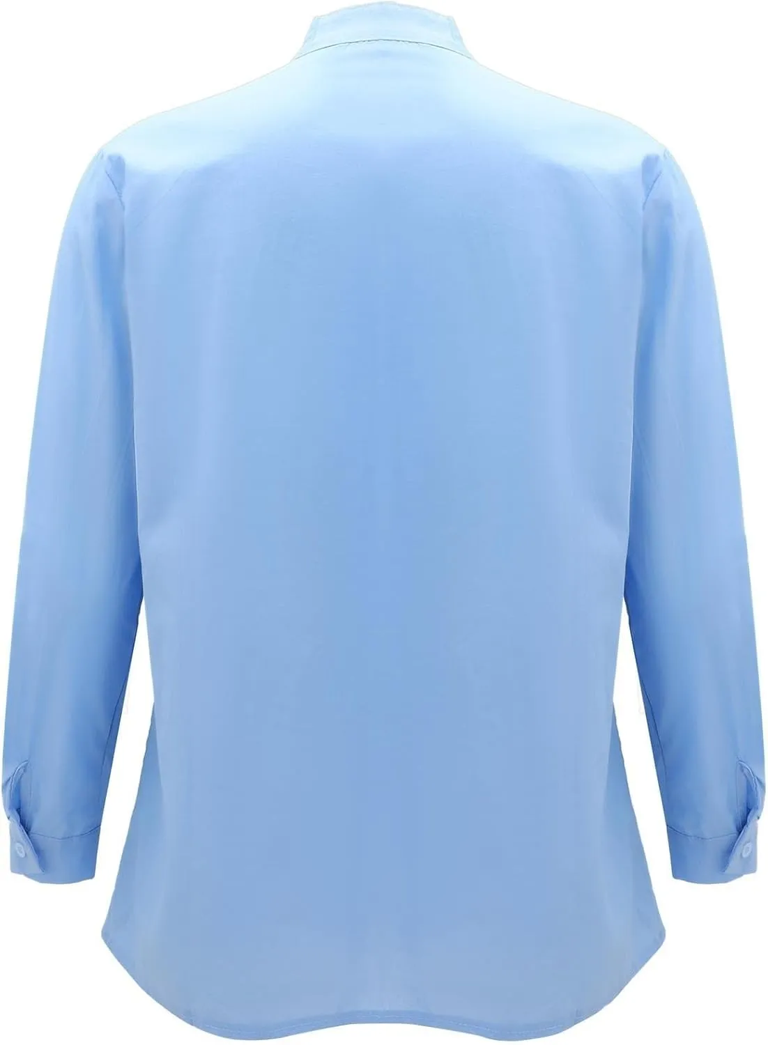 KUIOLYPOER Button Down Linen Shirts for Men Solid Color Casual Long Sleeve Regular Fit Cotton Beach Shirts with Pocket