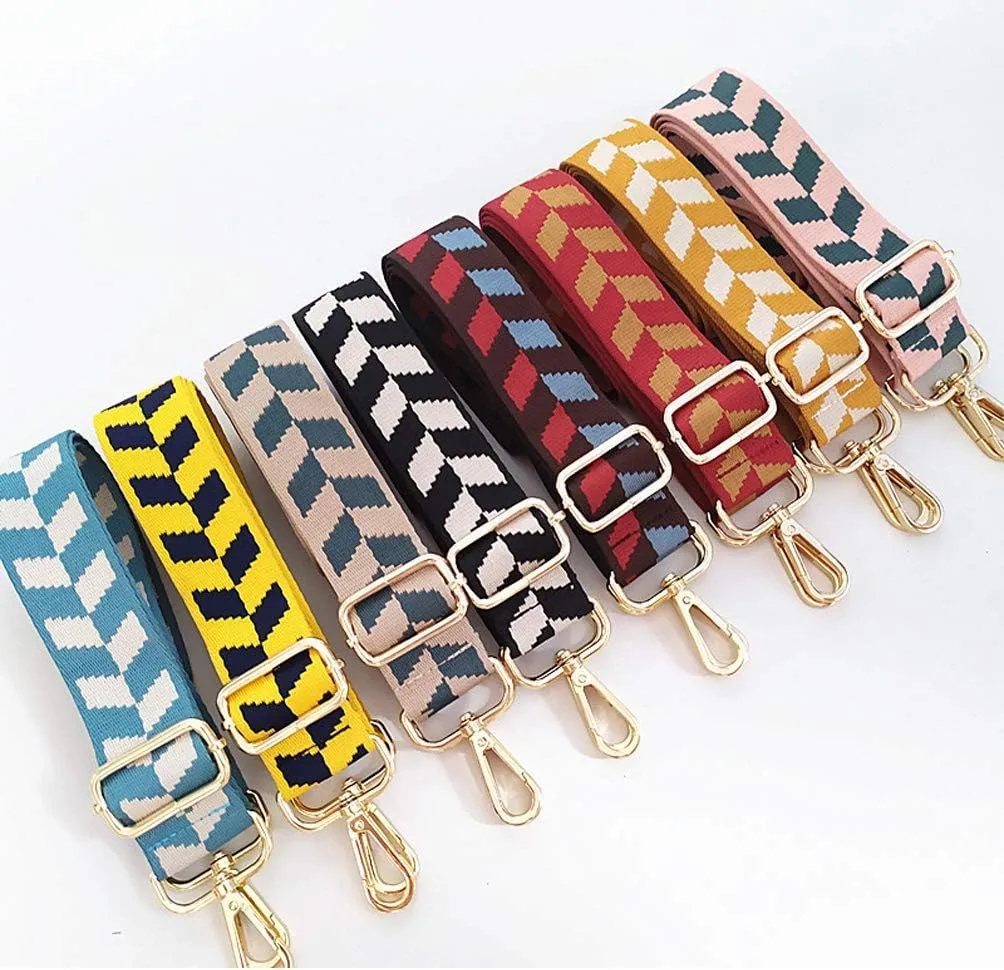 Length 80-130cm 3.8cm Wide Shoulder Strap Replacement Crossbody Straps for Handbags Purse Strap Gold Metal