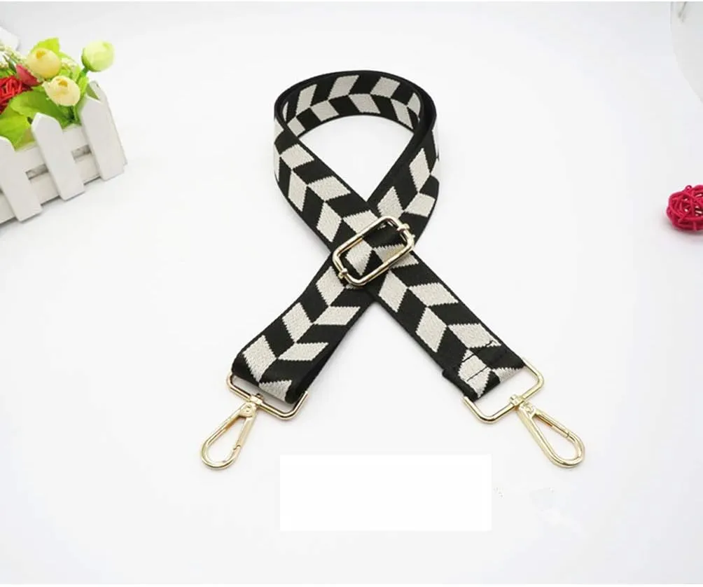 Length 80-130cm 3.8cm Wide Shoulder Strap Replacement Crossbody Straps for Handbags Purse Strap Gold Metal