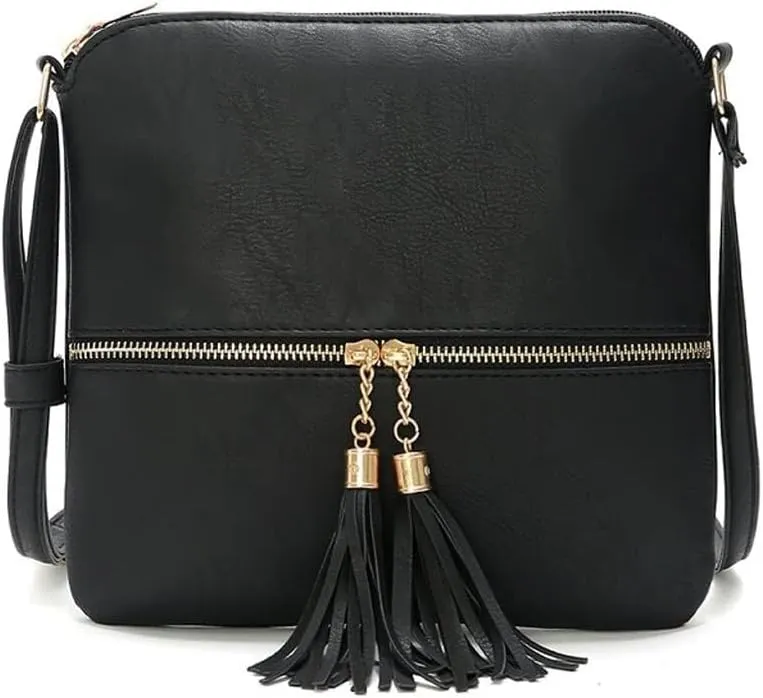 Lightweight Dome Shoulder Retro Leather Satchel Wallet for Work Travel Crossbody for Women