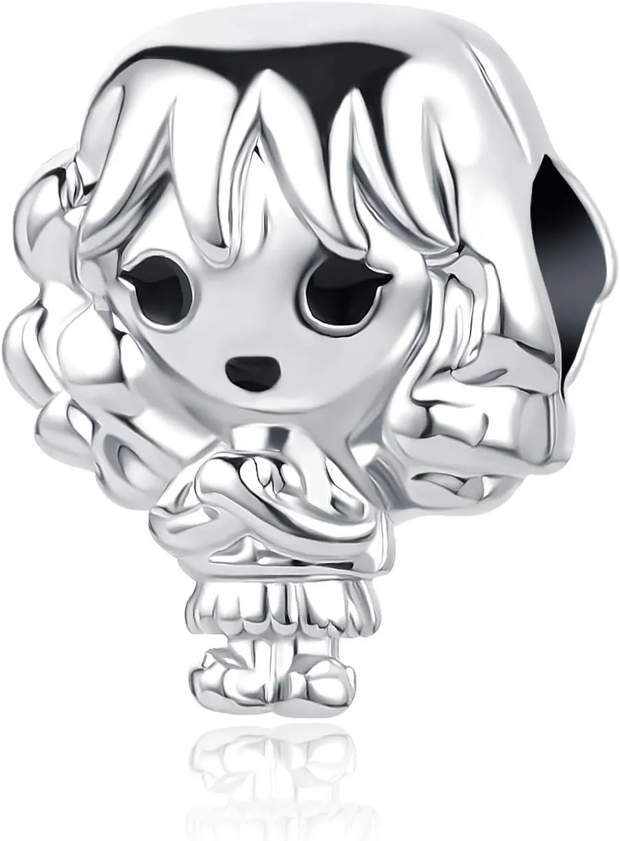 Little Pink Girl Boy Charm Harry Potter Hermione Japanese Dol Bead fit Pandora Charm Bracelet