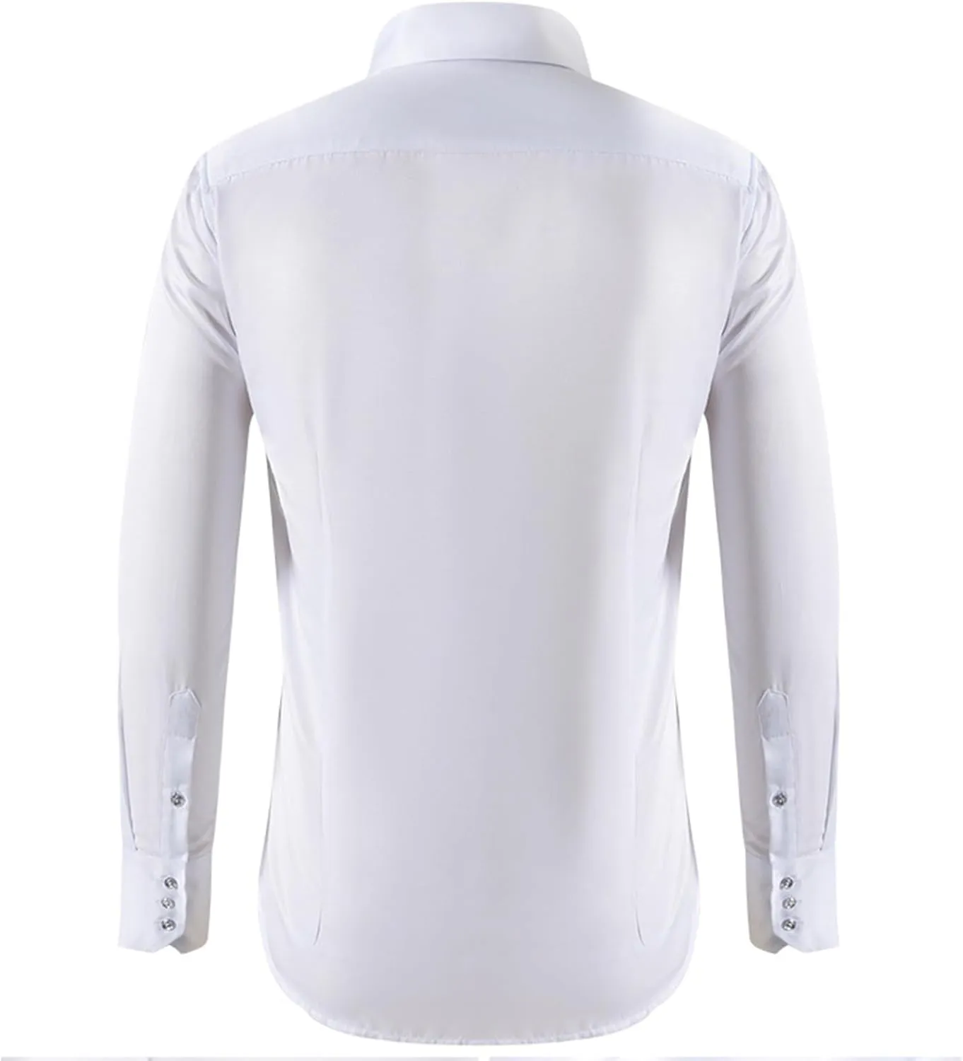 Mens Dress Shirts Regular Fit Long Sleeve Inner Contrast Wrinkle-Resistant Stretch Business Formal Button Down Shirts