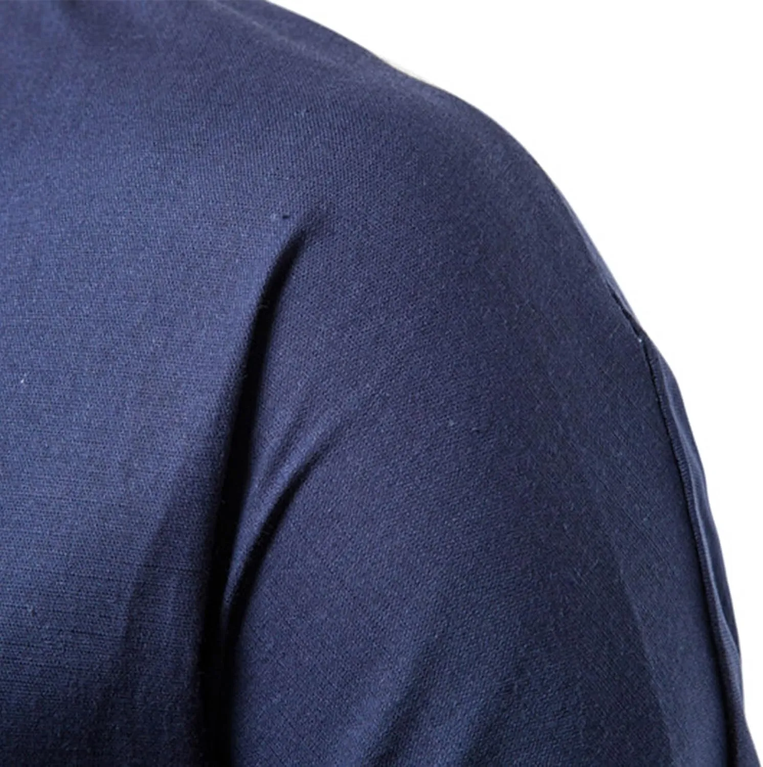 Men's Monk Buddhist Outfit T-Shirt V-Neck Plain Cotton Linen 3/4 Sleeve Shirts Retro Casual Loose Household Clothes