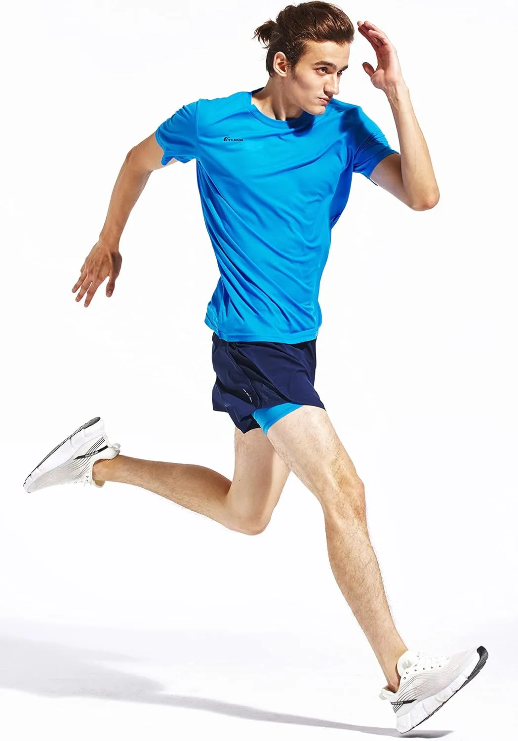 Men's Ultra Lightweight Running Shirts, Dry Fit Marathon Top Tee, Cool Short Sleeve Athletic T-Shirts