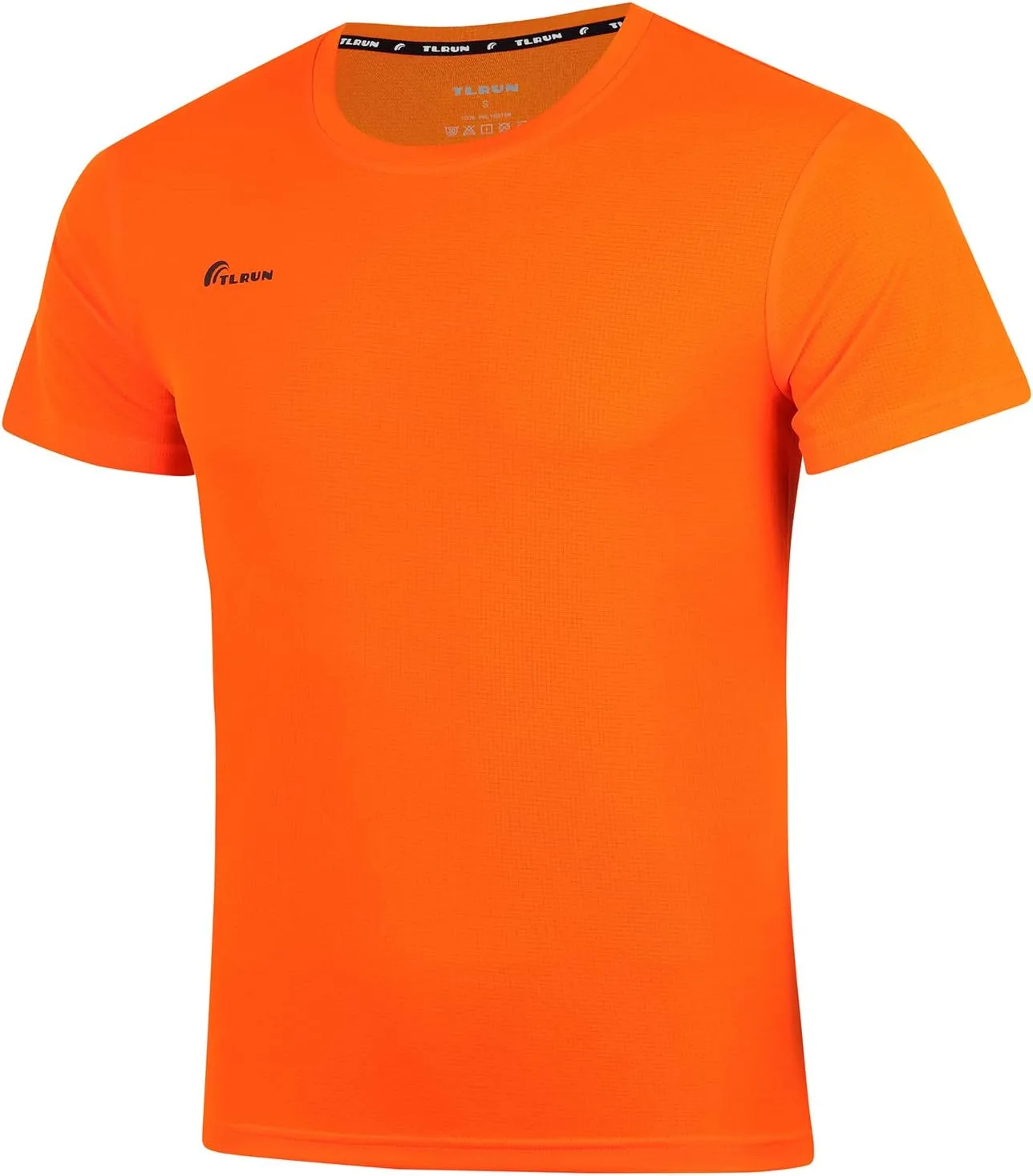 Men's Ultra Lightweight Running Shirts, Dry Fit Marathon Top Tee, Cool Short Sleeve Athletic T-Shirts