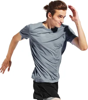 Men's Ultra Lightweight Running Shirts, Dry Fit Marathon Top Tee, Cool Short Sleeve Athletic T-Shirts