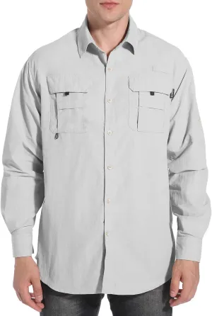 NOMINATE Mens Long Sleeve Fishing Shirts UPF 50 UV Protection Sun Shirts Quick Drying Hiking Lightweight NOMINATE Mens Long Sleeve Fishing Shirts UPF 50 UV Protection Sun Shirts Quick Drying Hiking Lightweight