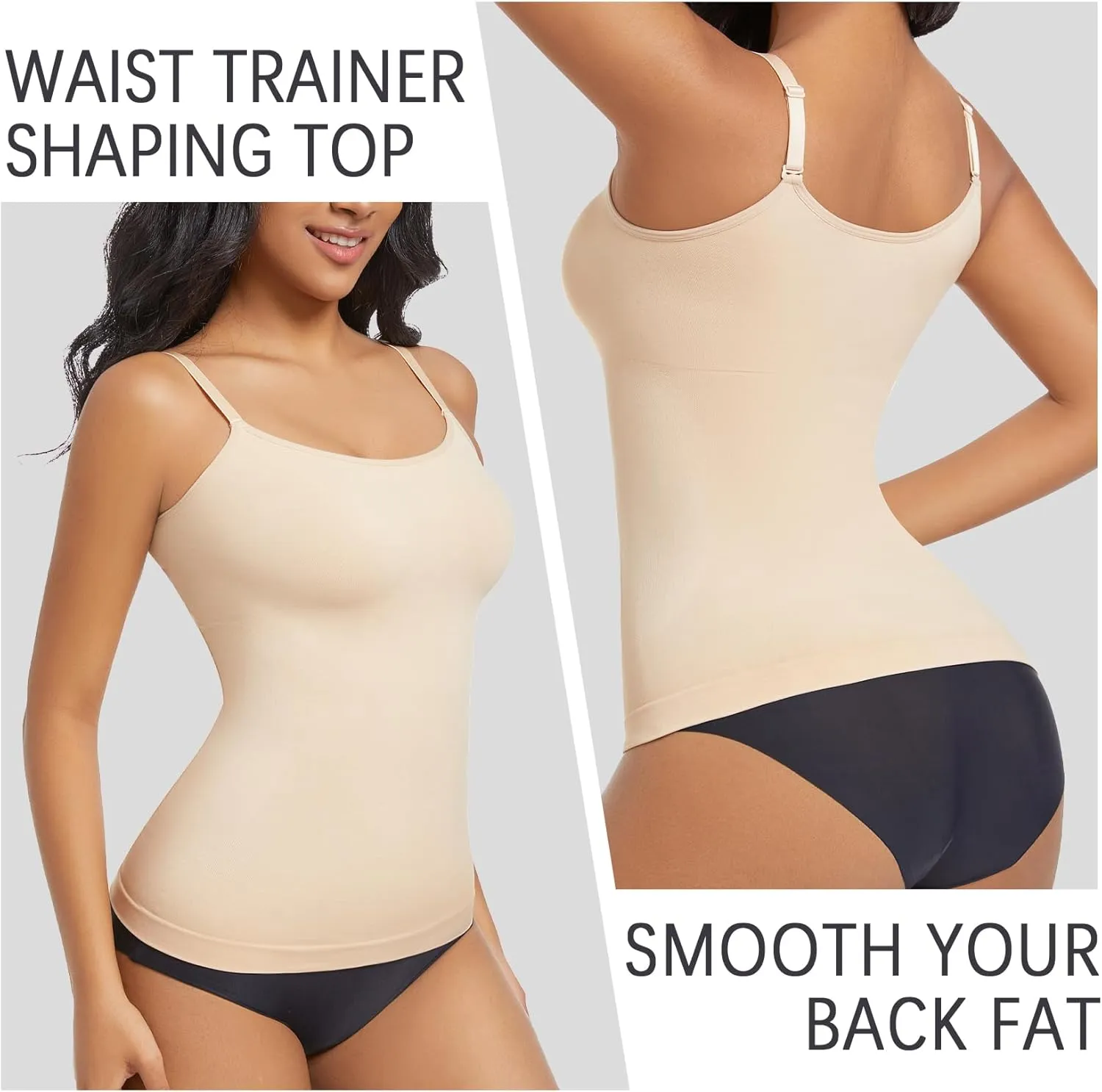 ONEW Compression Tanks For Women Seamless Tummy Control Shapewear Camisoles Slimming Body Shaper